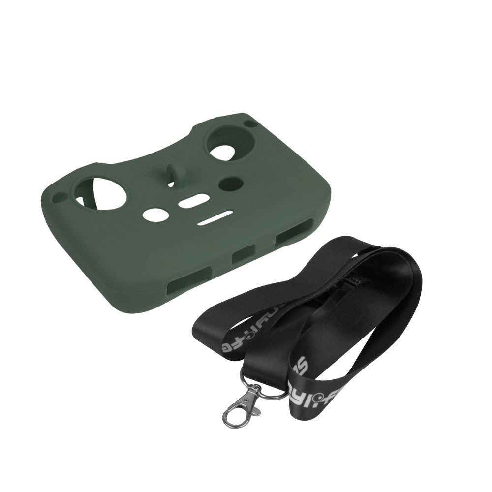 Air 2S/Mini 2/Mavic Air 2/ Mavic 3 Silicone Protective Cover with Strap Remote Controller Protective Sleeve (BLACK)
